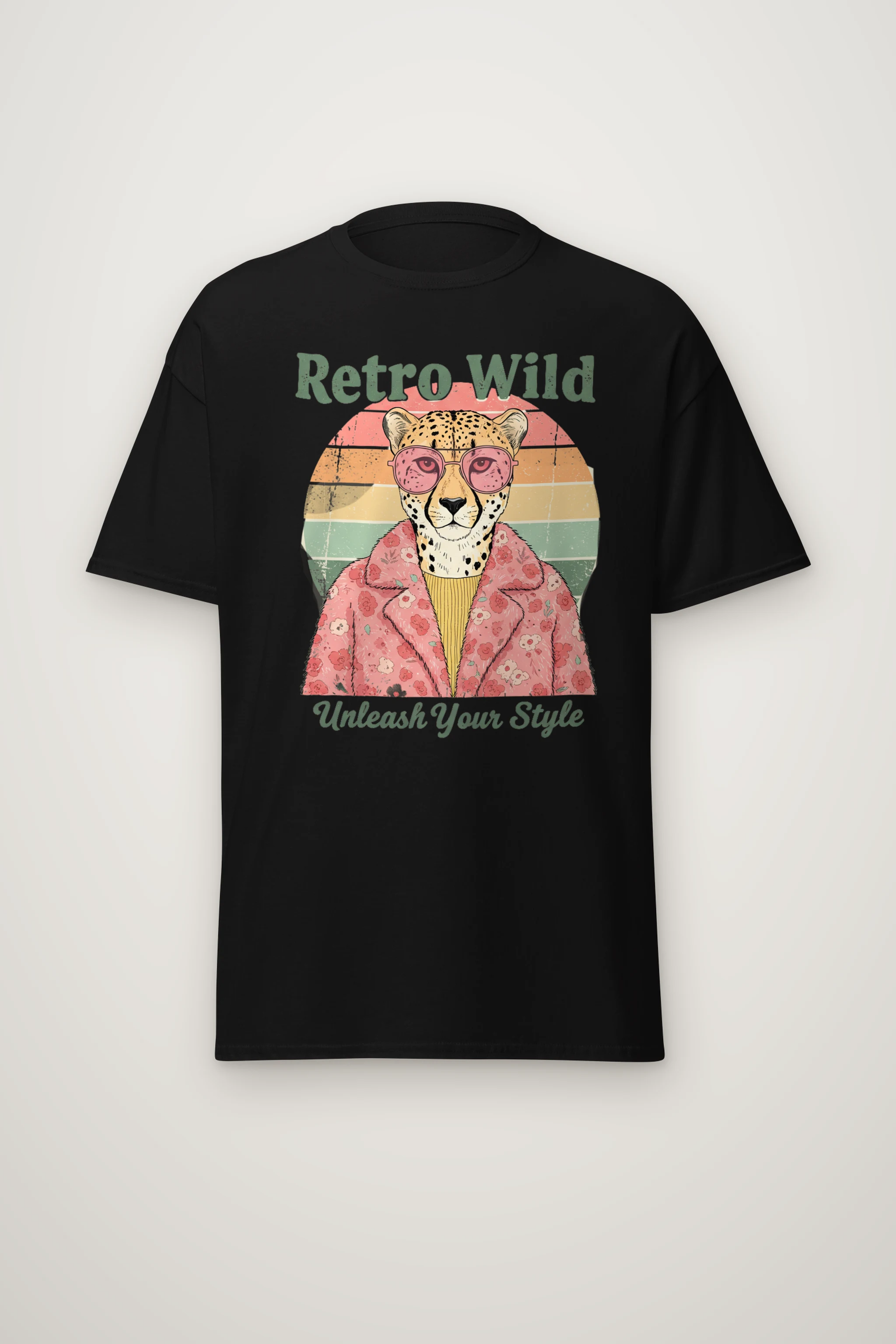 "Retro Wild" Heavyweight Unisex Crewneck T-shirt