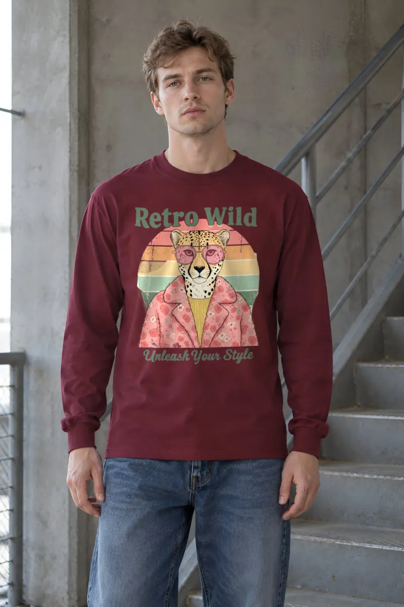 "Retro Wild" Unisex Longsleeve T-shirt