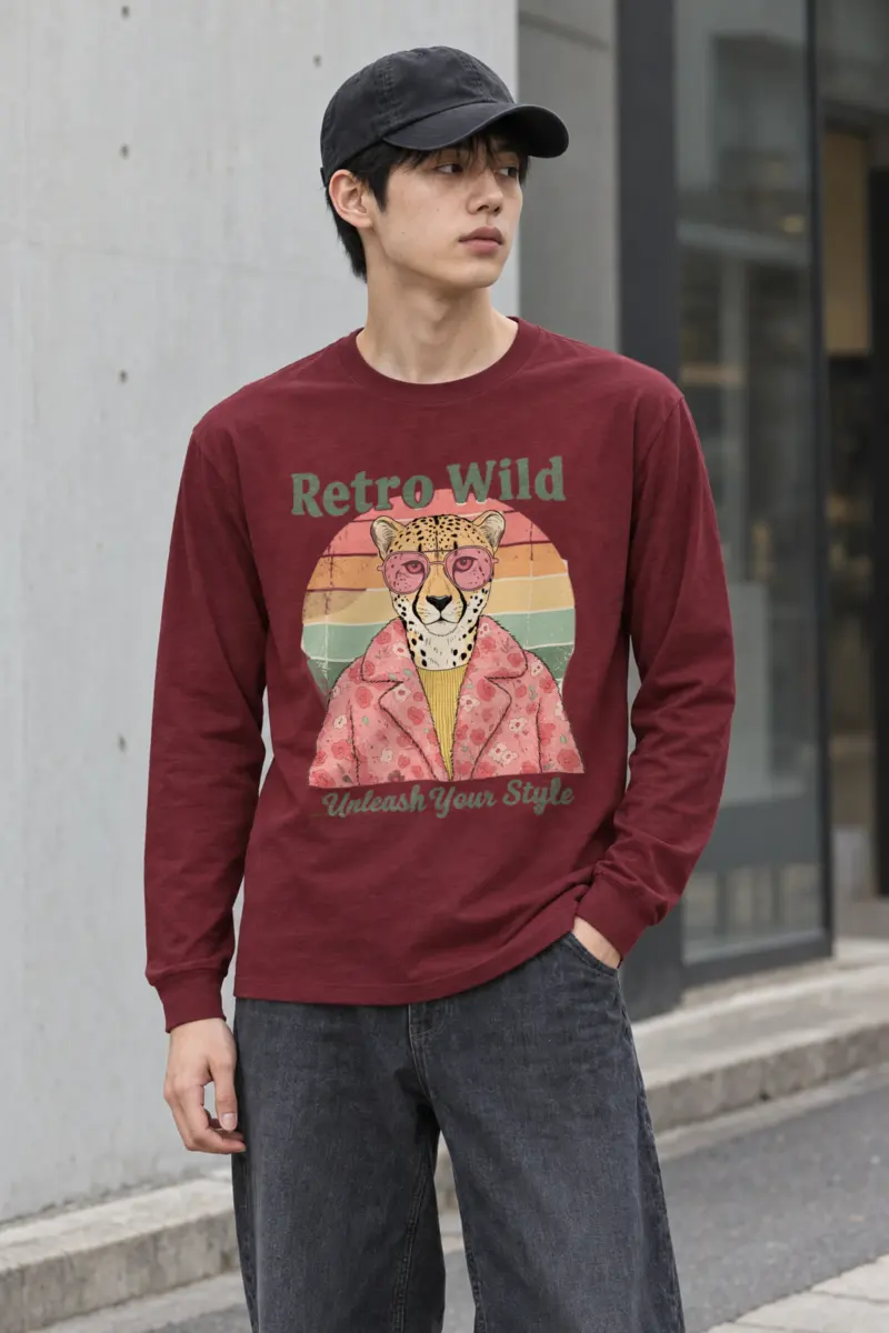 "Retro Wild" Unisex Longsleeve T-shirt
