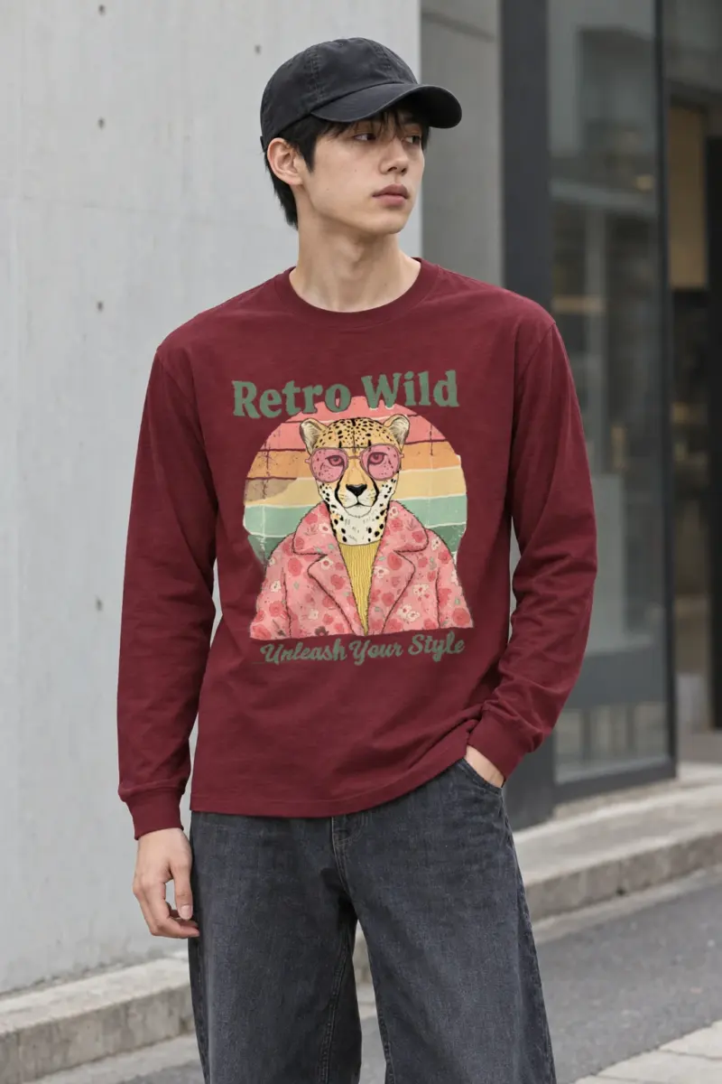 "Retro Wild" Unisex Longsleeve T-shirt