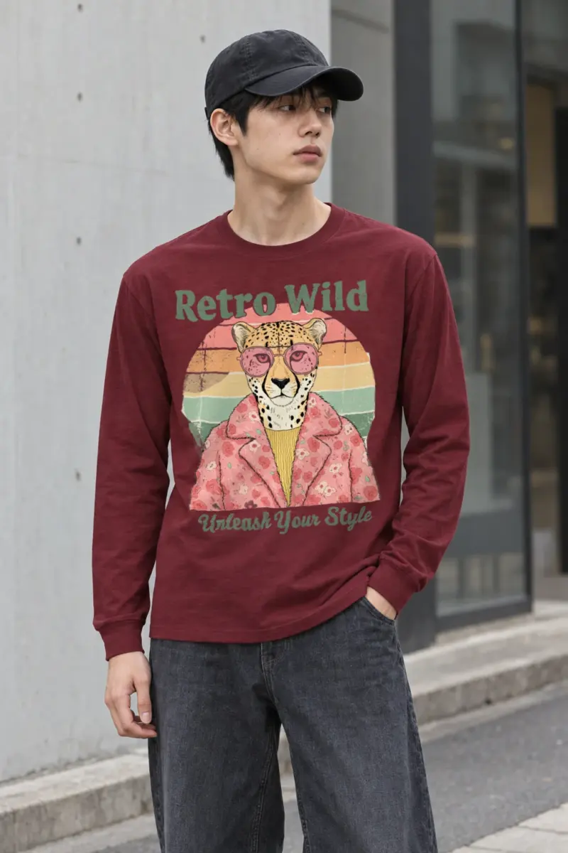 "Retro Wild" Unisex Longsleeve T-shirt