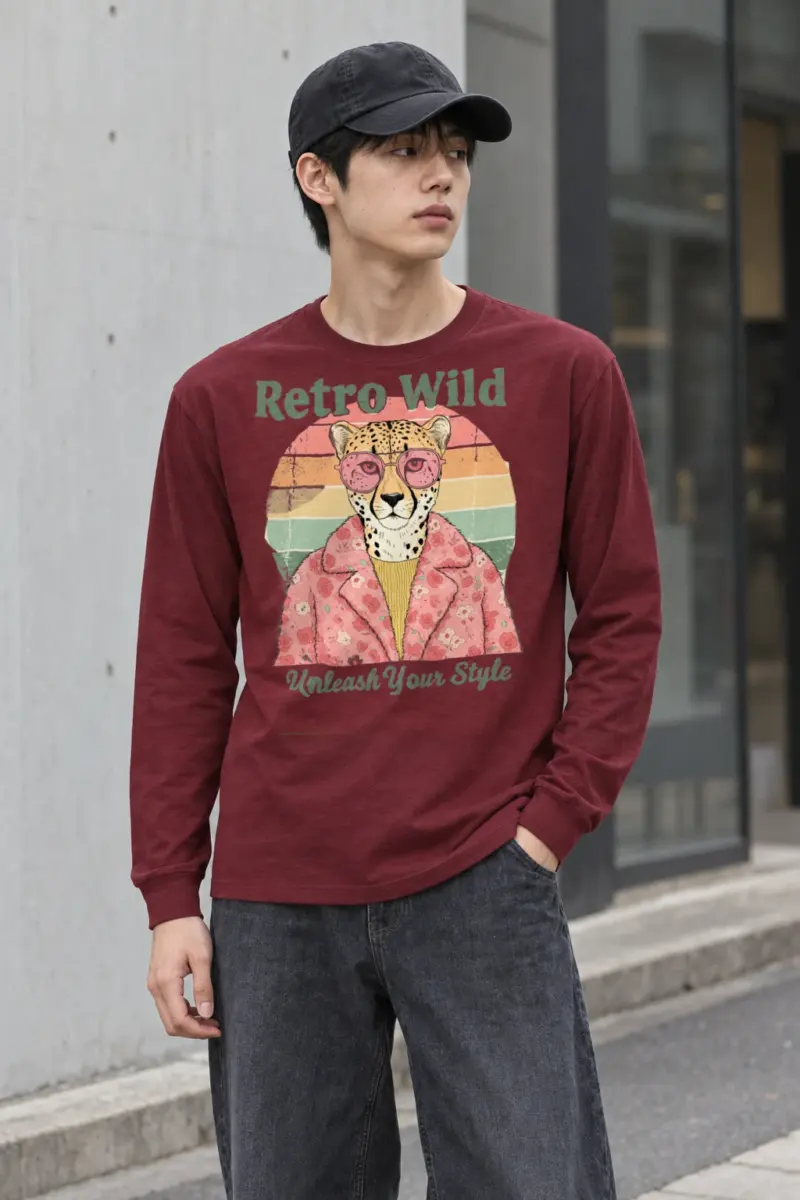 "Retro Wild" Unisex Longsleeve T-shirt