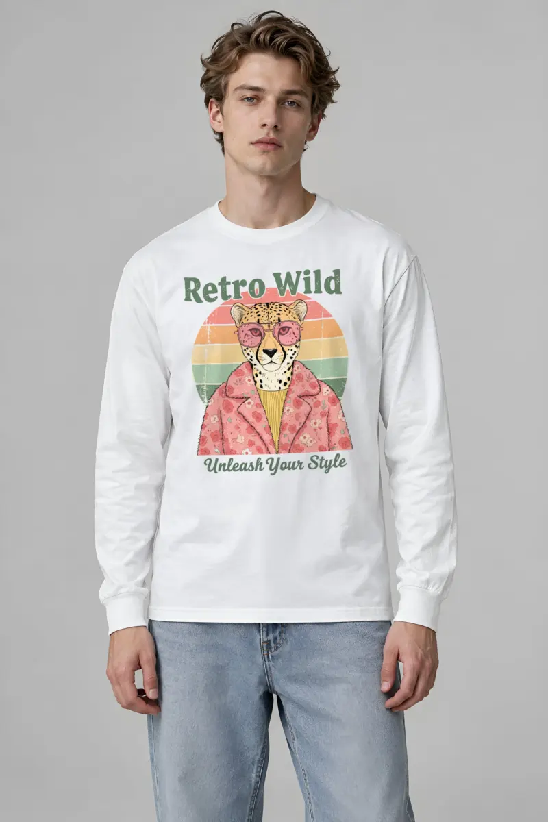 "Retro Wild" Unisex Longsleeve T-shirt