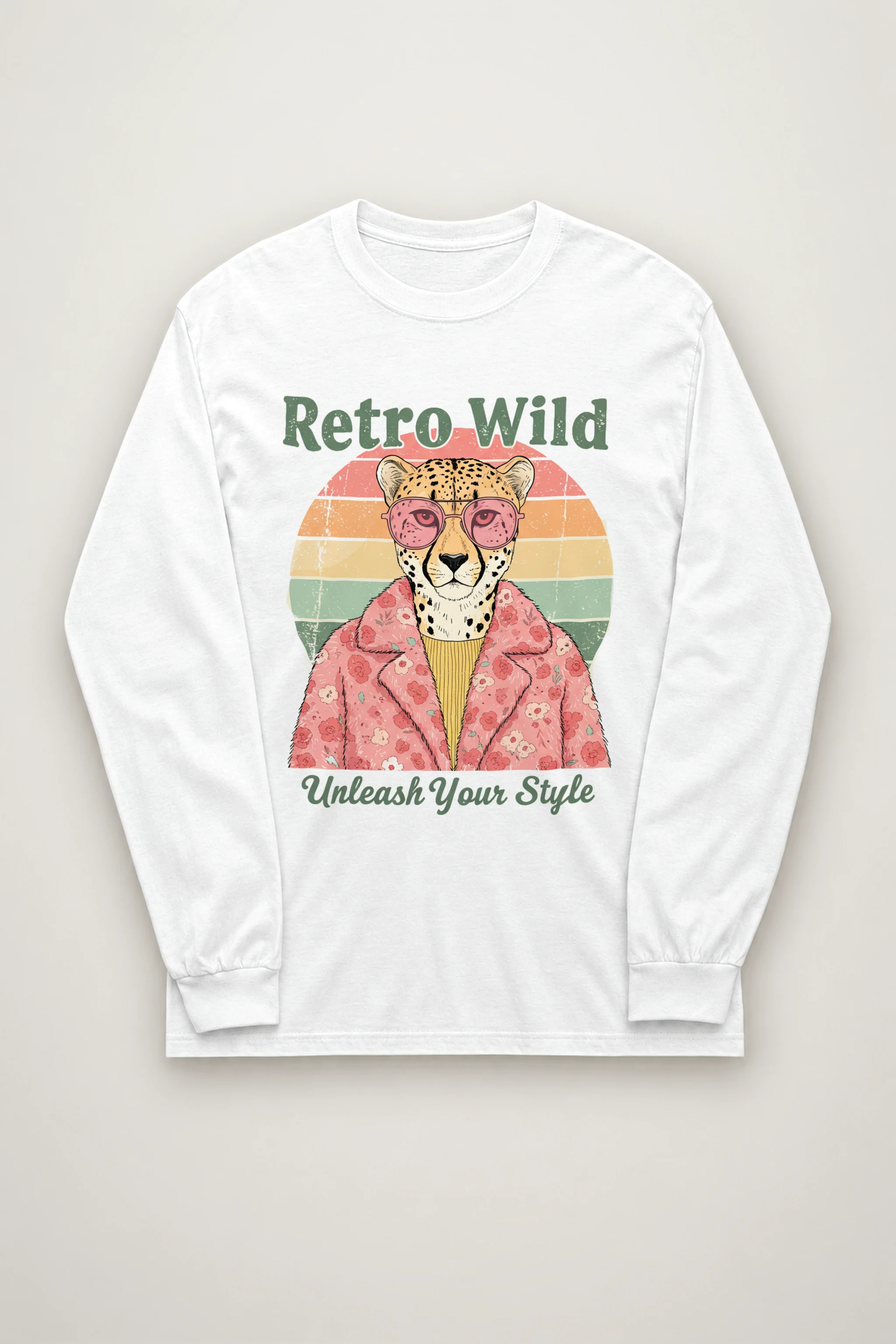 "Retro Wild" Unisex Longsleeve T-shirt