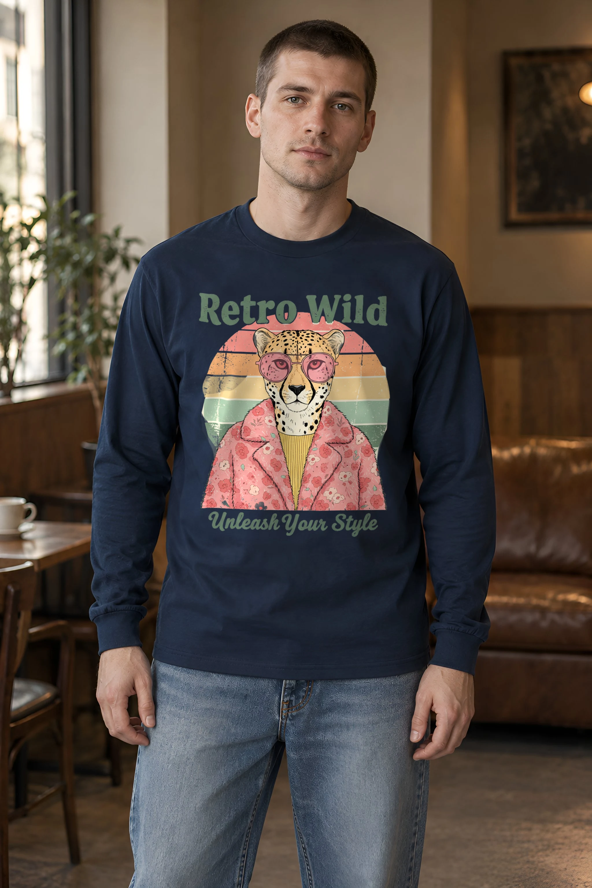 "Retro Wild" Unisex Longsleeve T-shirt