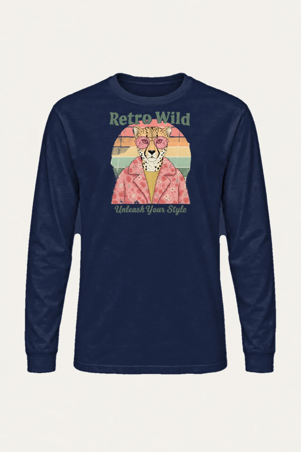 "Retro Wild" Unisex Longsleeve T-shirt | Gildan 2400