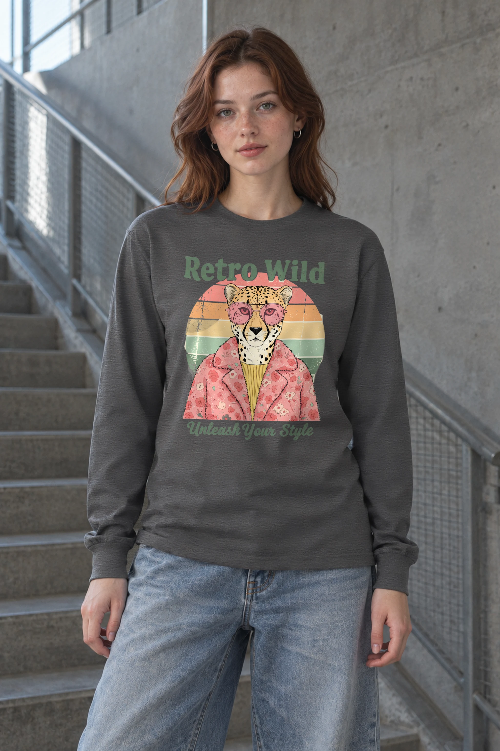 "Retro Wild" Unisex Longsleeve T-shirt