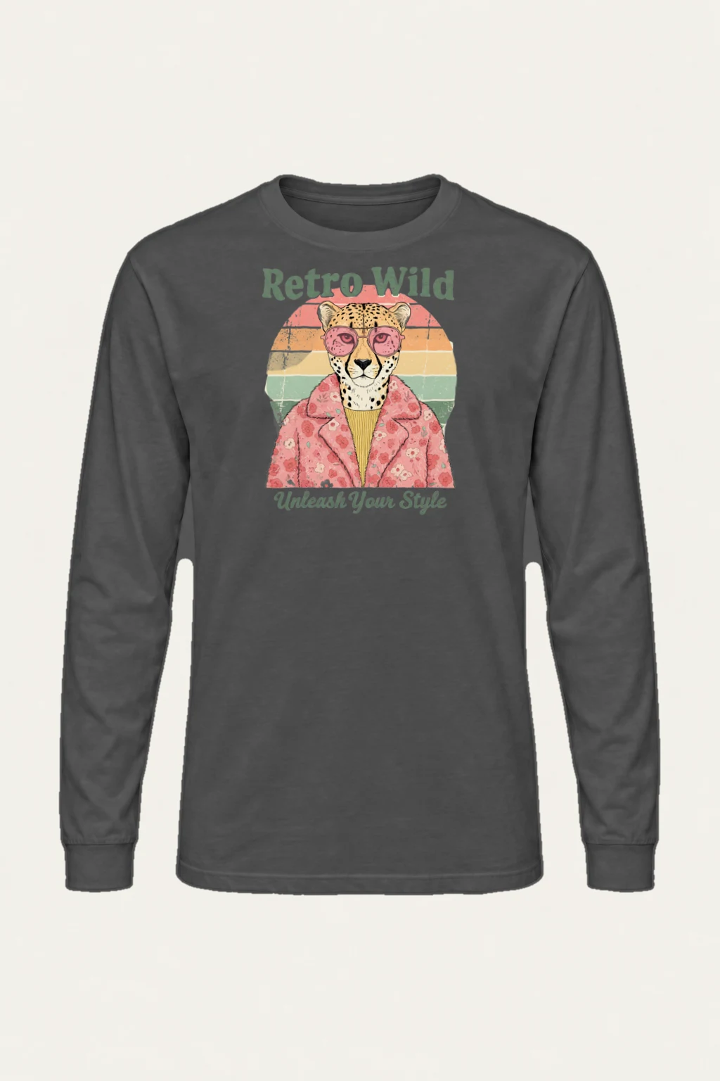"Retro Wild" Unisex Longsleeve T-shirt | Gildan 2400
