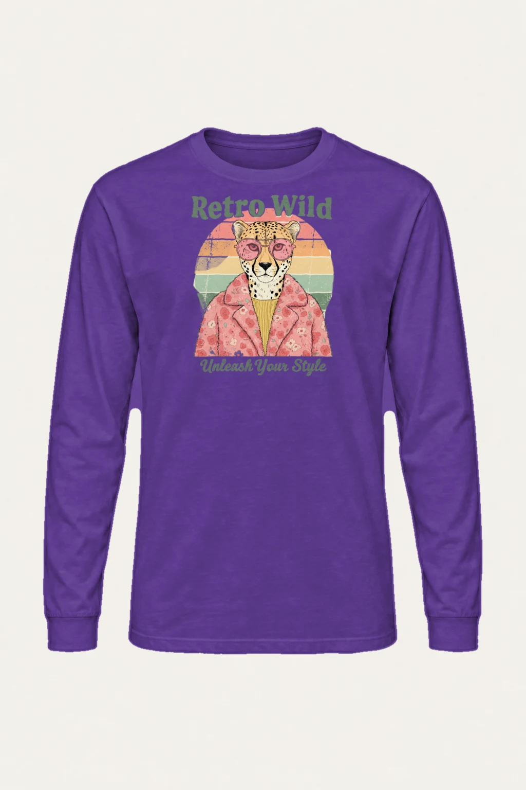 "Retro Wild" Unisex Longsleeve T-shirt | Gildan 2400