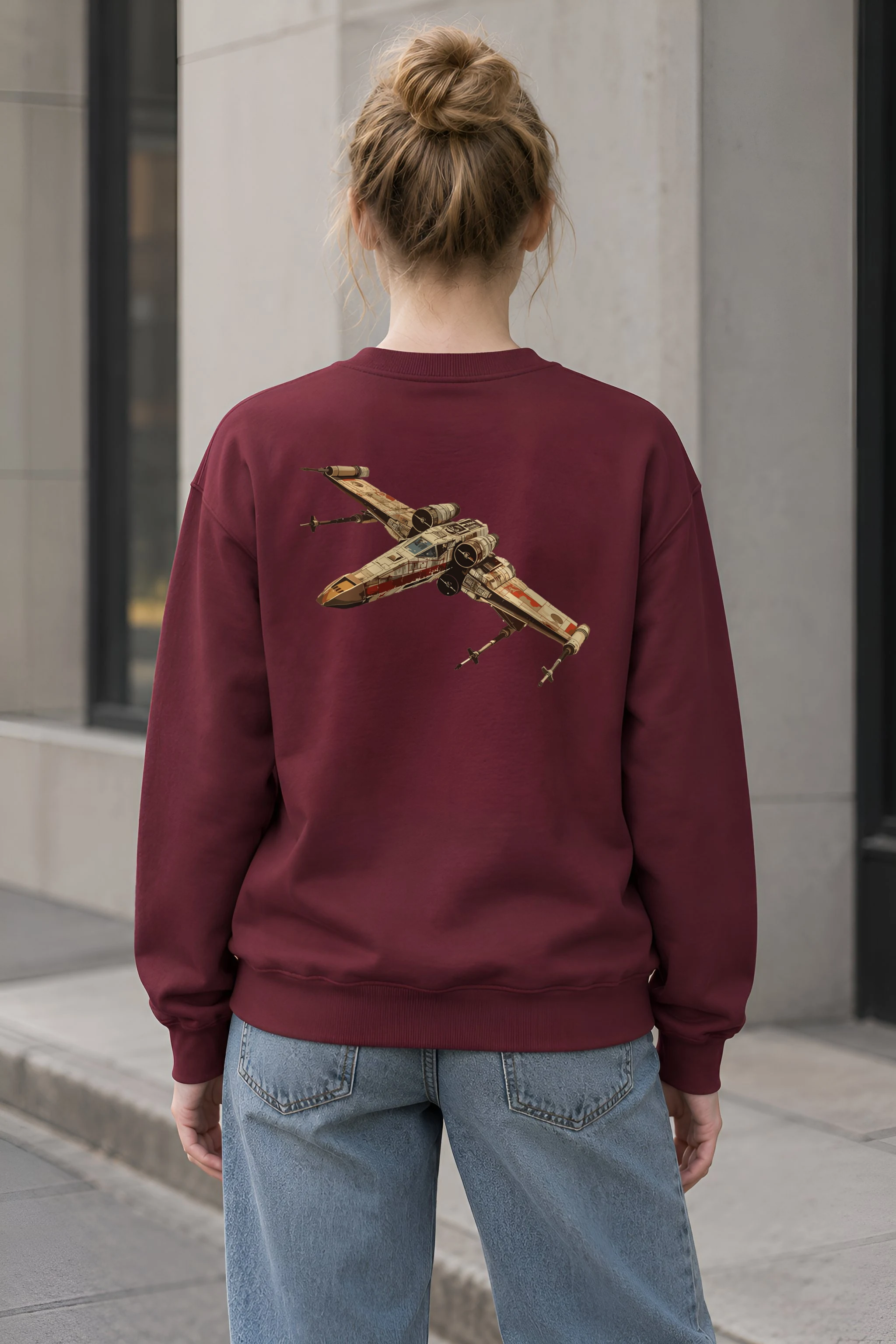 "Retro X-Wing Schematic" 1 Crewneck Sweatshirt