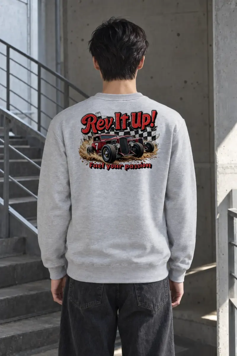 "Rev It Up" Heavy Blend Unisex Crewneck Sweatshirt
