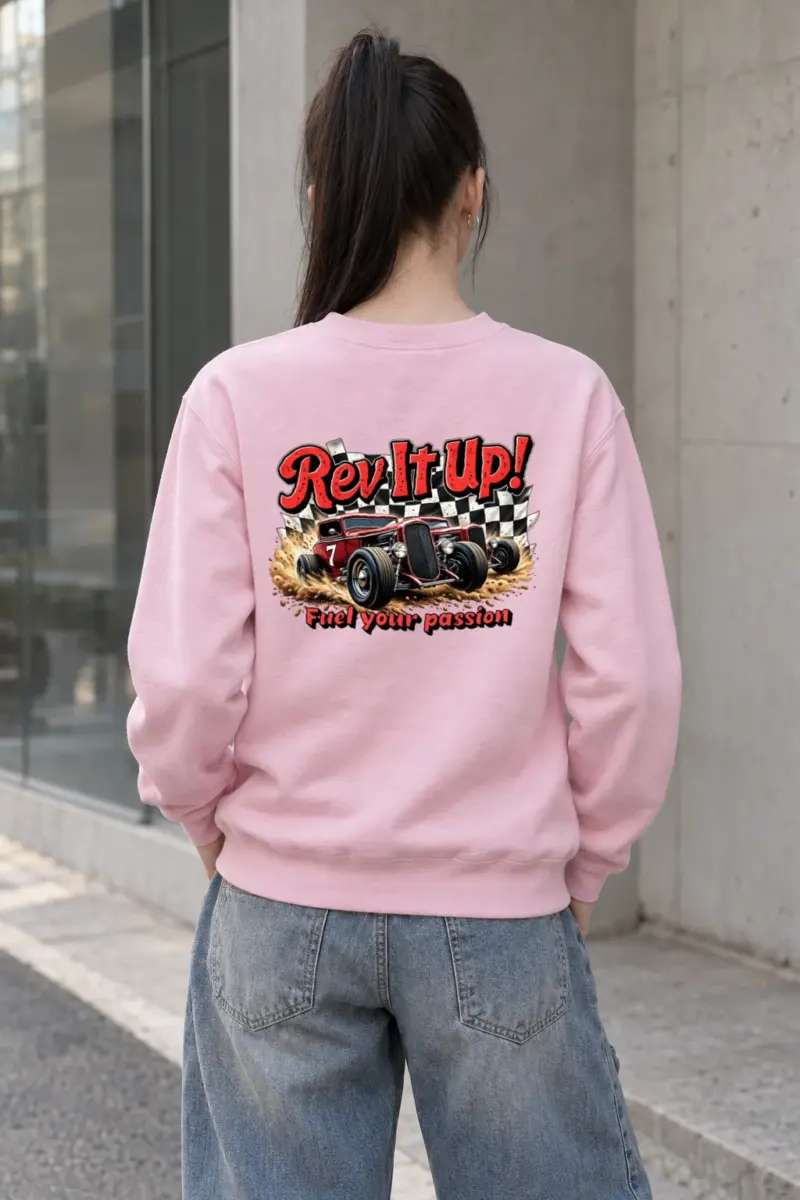 "Rev It Up" Heavy Blend Unisex Crewneck Sweatshirt