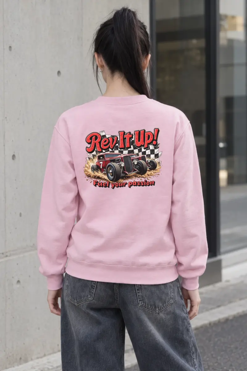 "Rev It Up" Heavy Blend Unisex Crewneck Sweatshirt