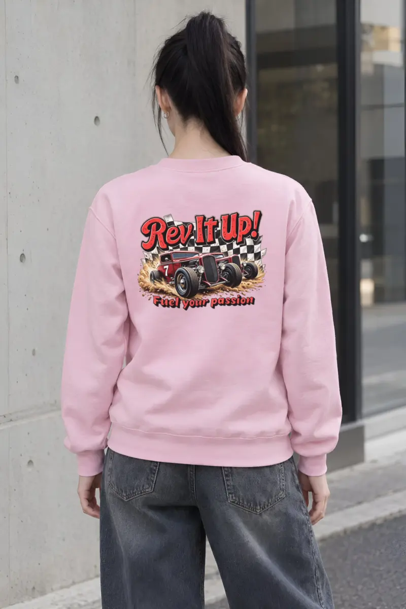 "Rev It Up" Heavy Blend Unisex Crewneck Sweatshirt