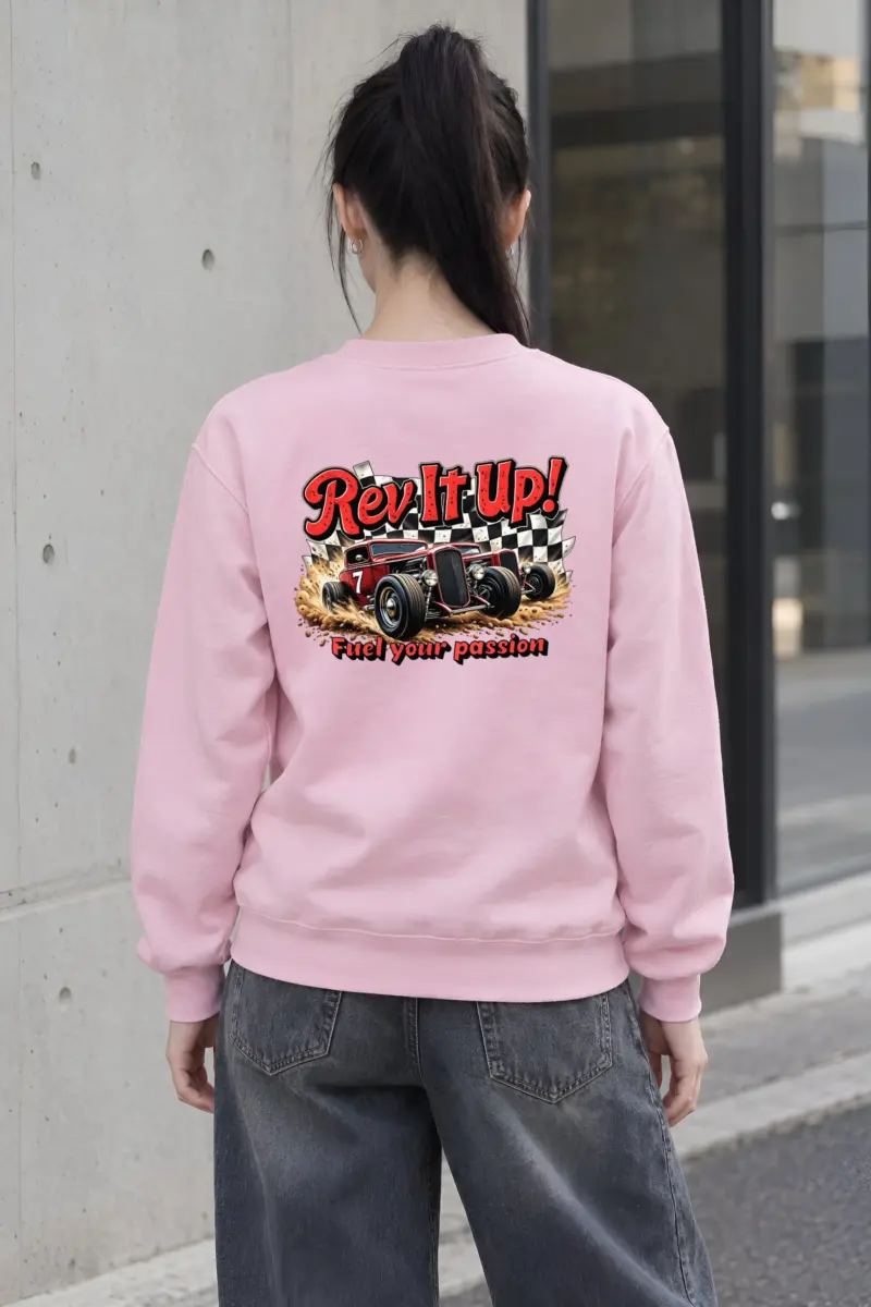"Rev It Up" Heavy Blend Unisex Crewneck Sweatshirt