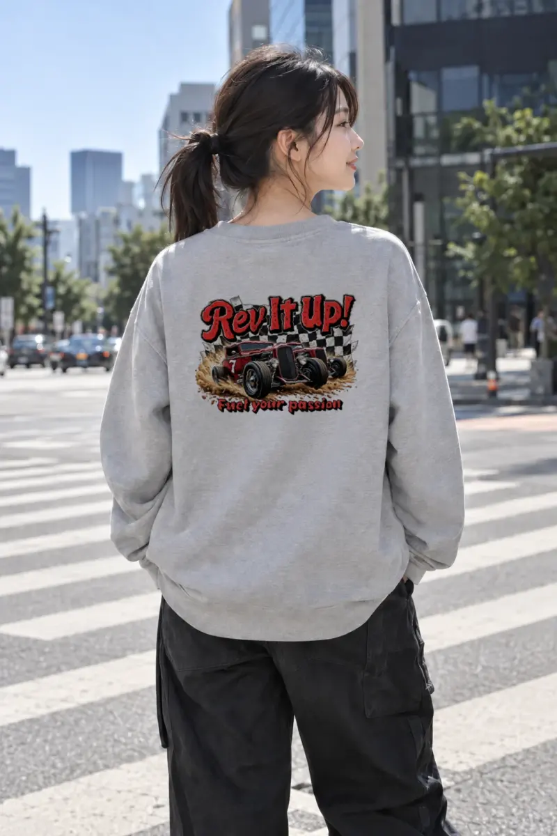 "Rev It Up" Heavy Blend Unisex Crewneck Sweatshirt | Gildan 18000