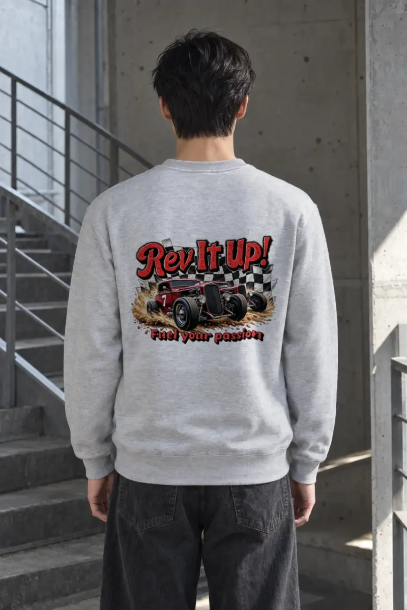 "Rev It Up" Heavy Blend Unisex Crewneck Sweatshirt