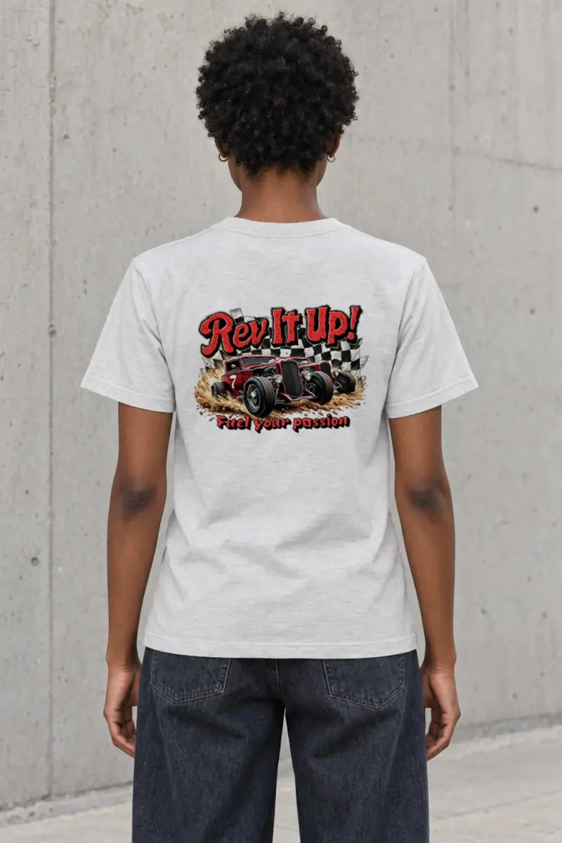 "Rev It Up" Heavyweight Unisex Crewneck T-shirt | Gildan 5000