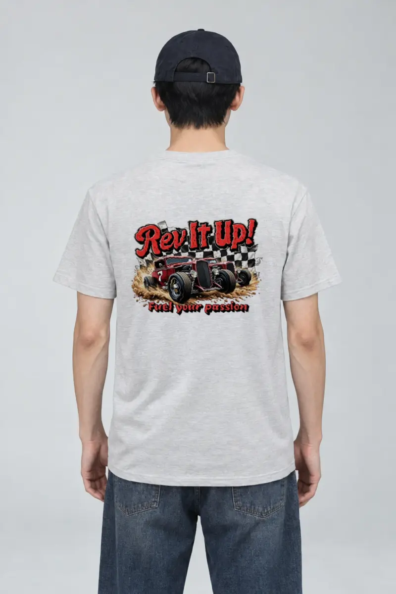 "Rev It Up" Heavyweight Unisex Crewneck T-shirt | Gildan 5000