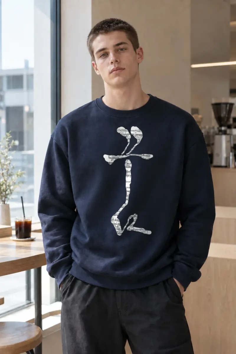 “Rêver! Music Figure” Heavy Blend Unisex Crewneck Sweatshirt | Gildan 18000
