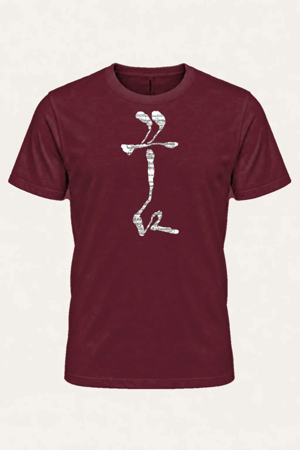 "Rêver Note Figure" Heavyweight Unisex Crewneck T-shirt | Gildan 5000