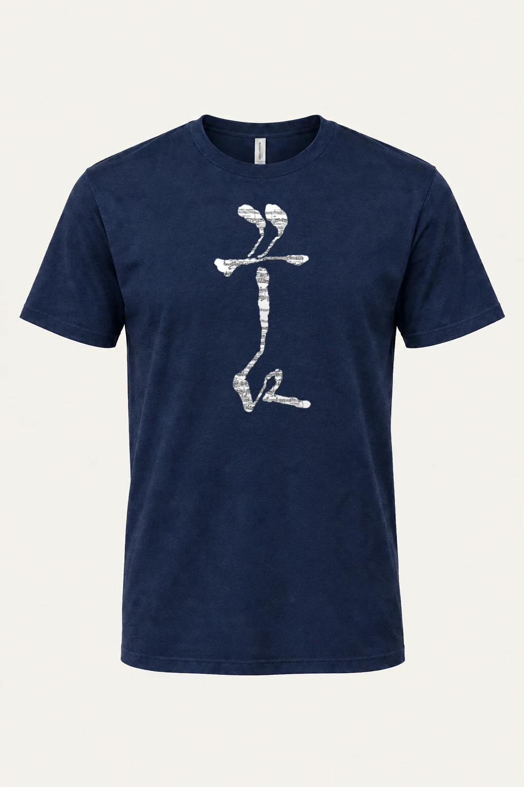 "Rêver Note Figure" Heavyweight Unisex Crewneck T-shirt | Gildan 5000