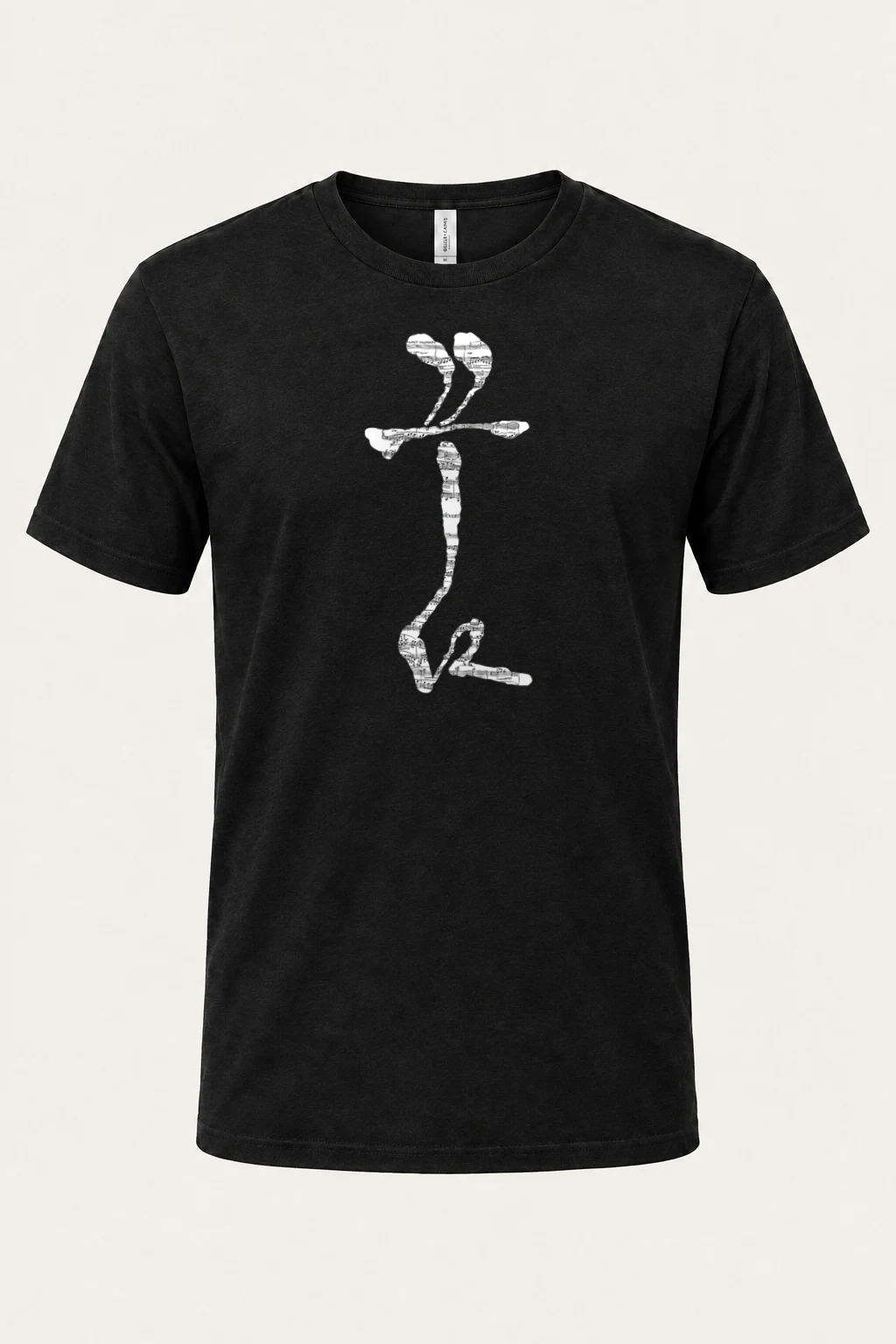 "Rêver Note Figure" Heavyweight Unisex Crewneck T-shirt | Gildan 5000