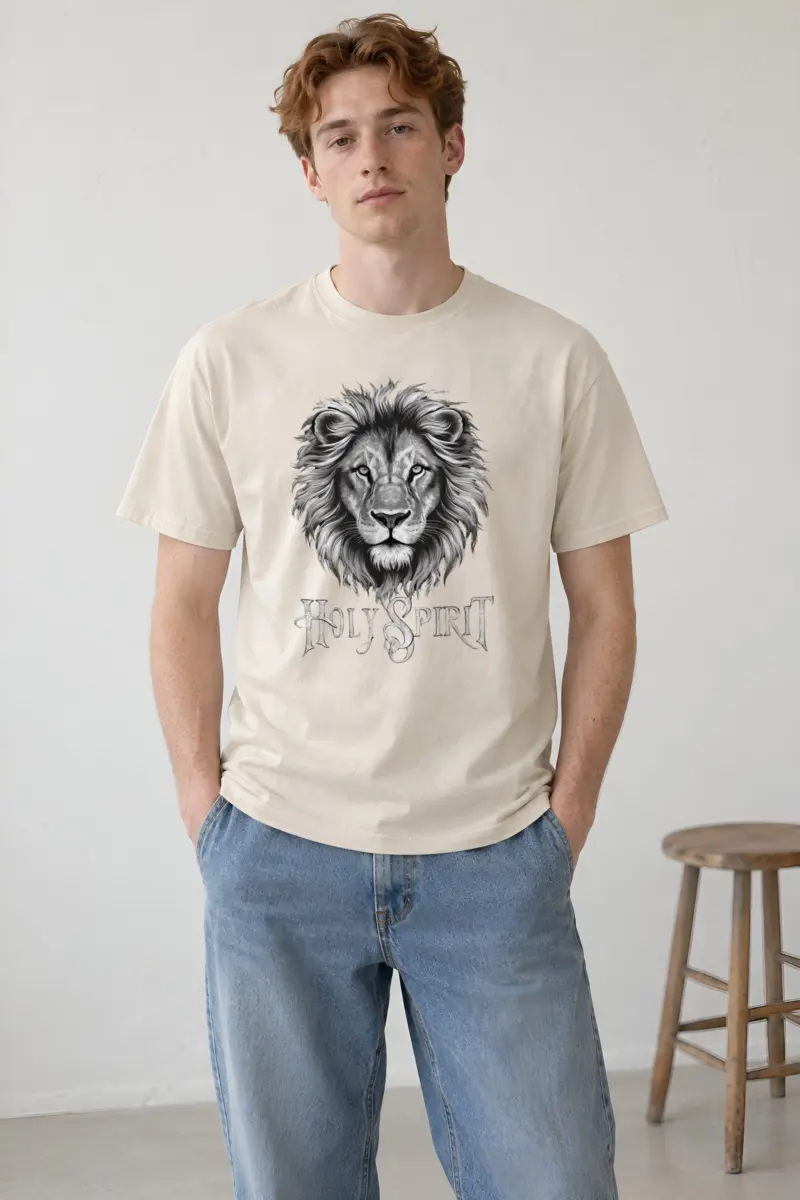 "Reverent Mane" Heavyweight Unisex Crewneck T-shirt