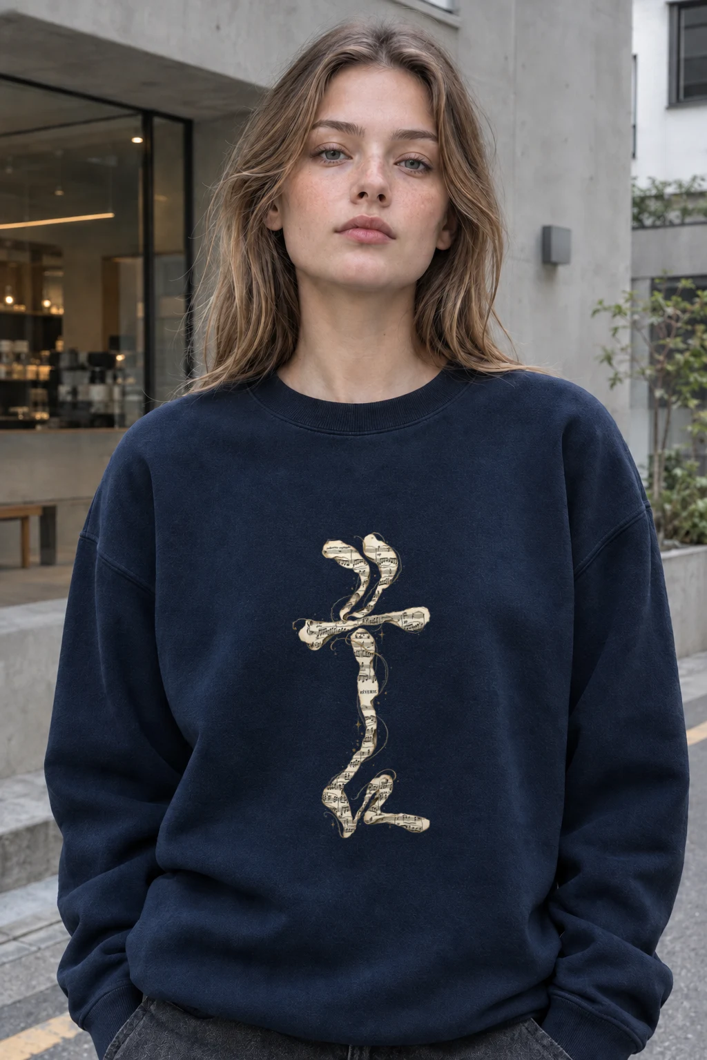 "Rêverie Ballerina" Heavy Blend Unisex Crewneck Sweatshirt | Gildan 18000