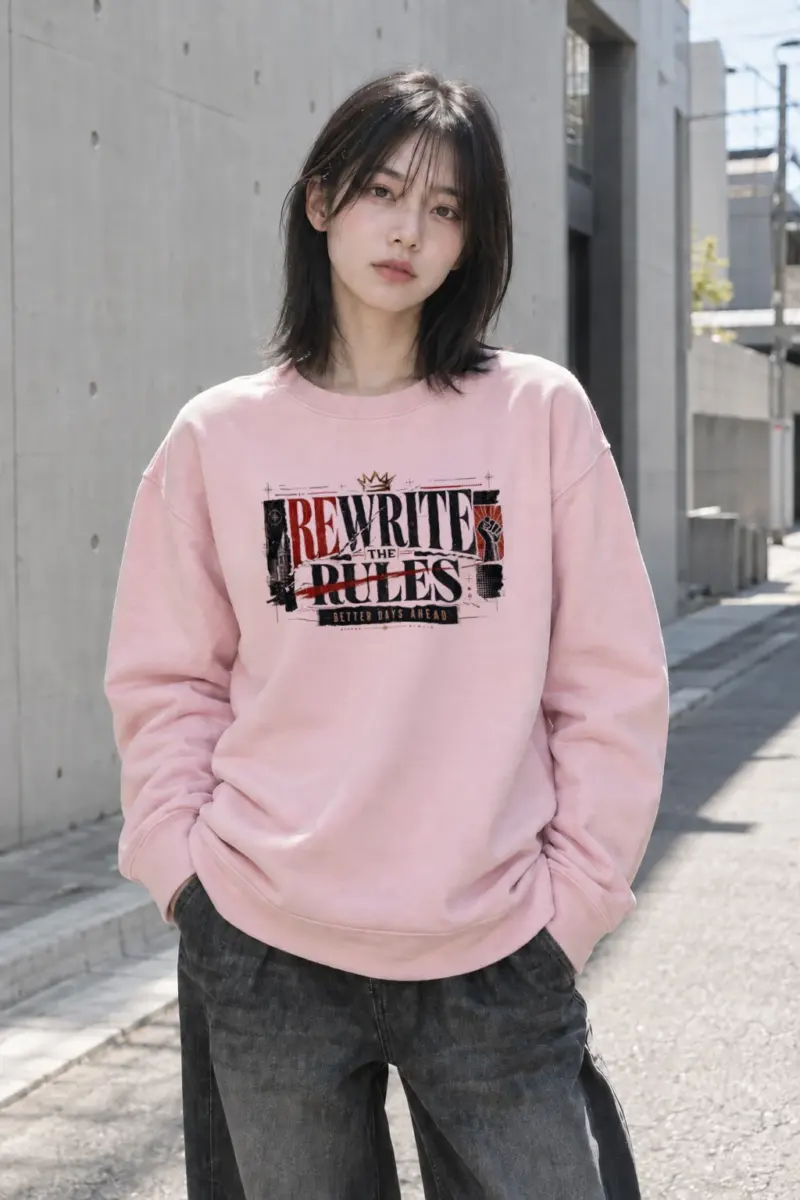 "Rewrite The Rules" Heavy Blend Unisex Crewneck Sweatshirt | Gildan 18000