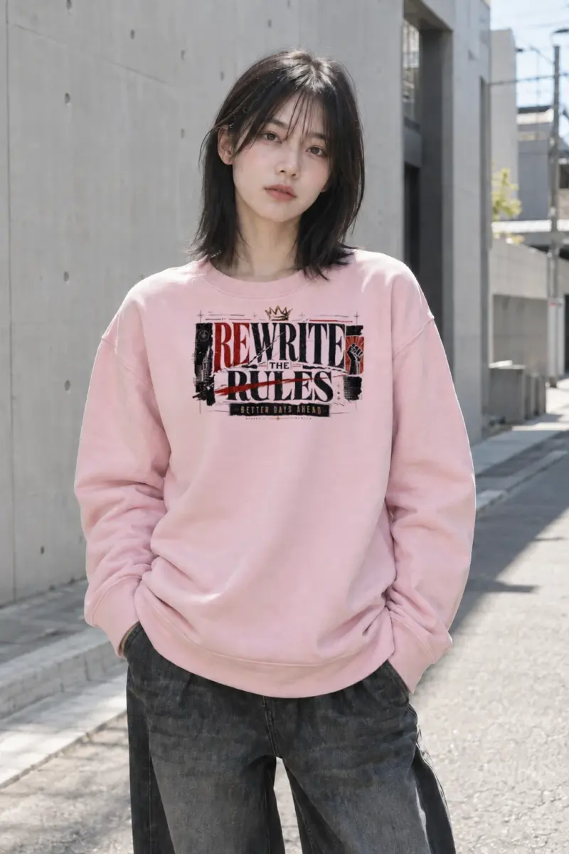 "Rewrite The Rules" Heavy Blend Unisex Crewneck Sweatshirt | Gildan 18000