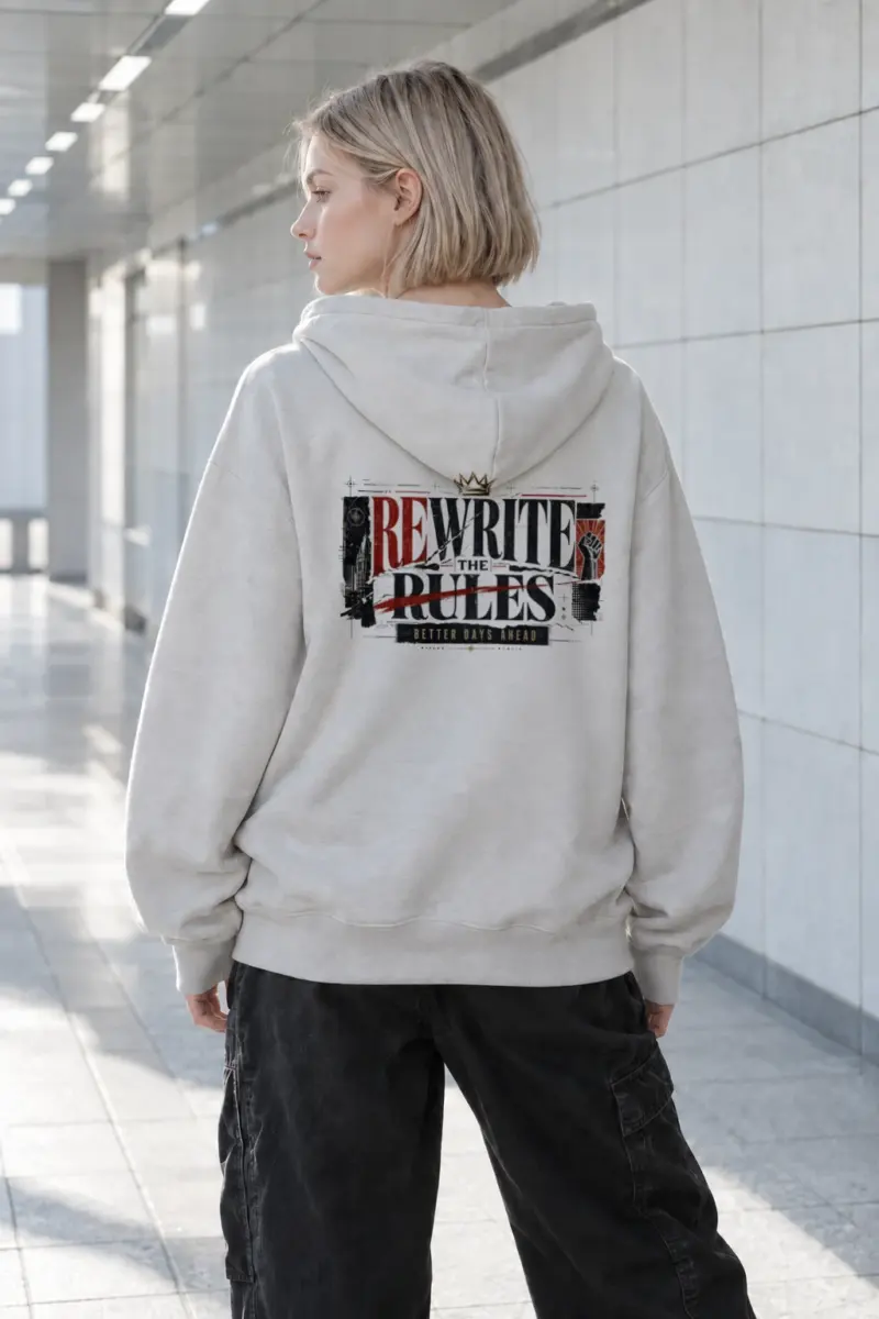 "Rewrite The Rules" Heavy Blend Unisex Pullover Hoodie | Gildan 18500