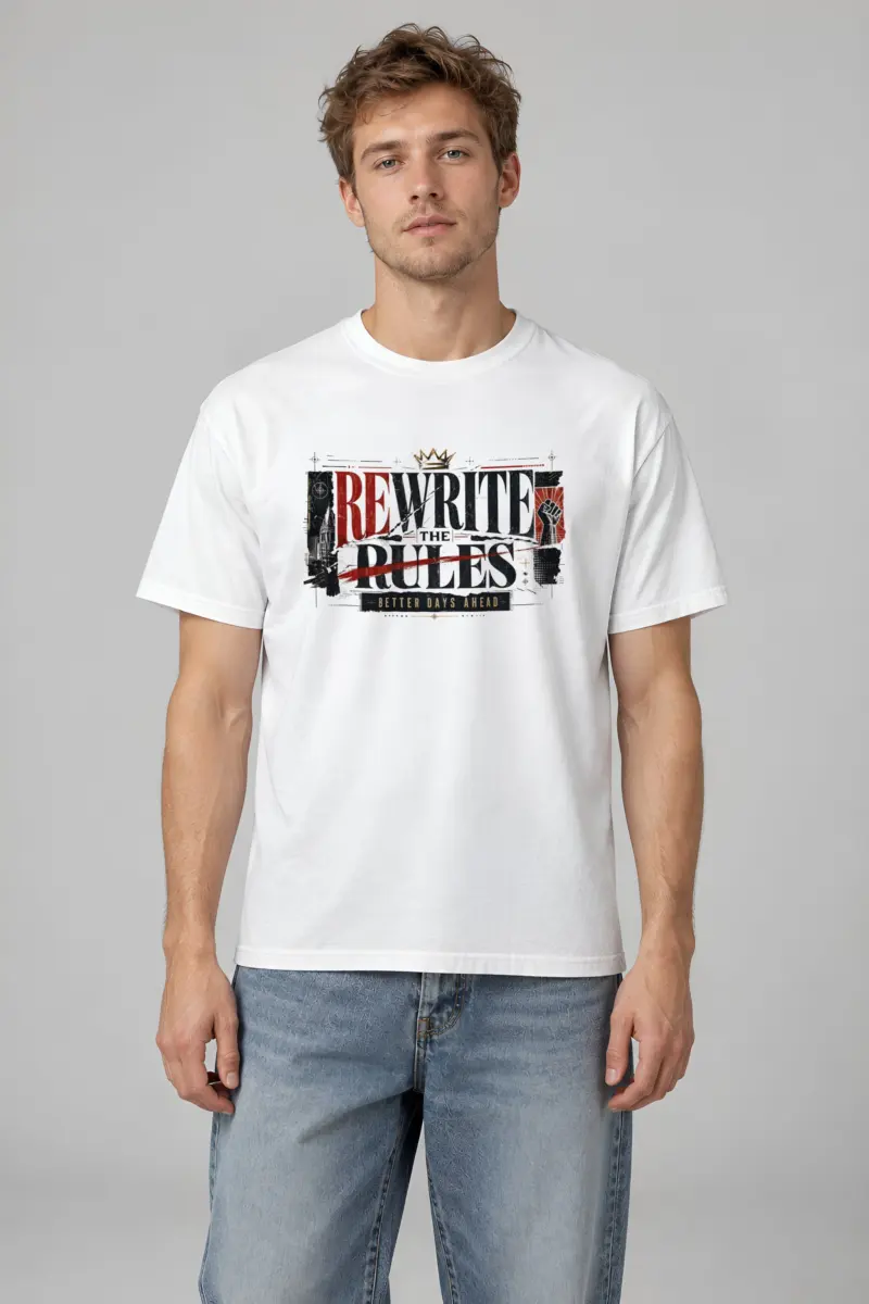 "Rewrite The Rules" Heavyweight Unisex Crewneck T-shirt