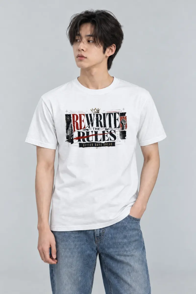 "Rewrite The Rules" Heavyweight Unisex Crewneck T-shirt