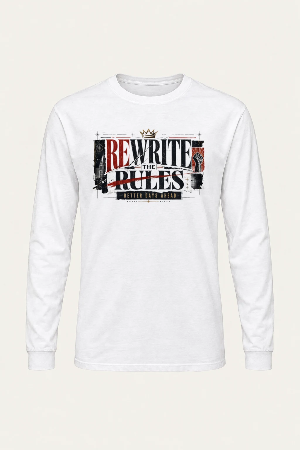 "Rewrite The Rules" Unisex Longsleeve T-shirt | Gildan 2400