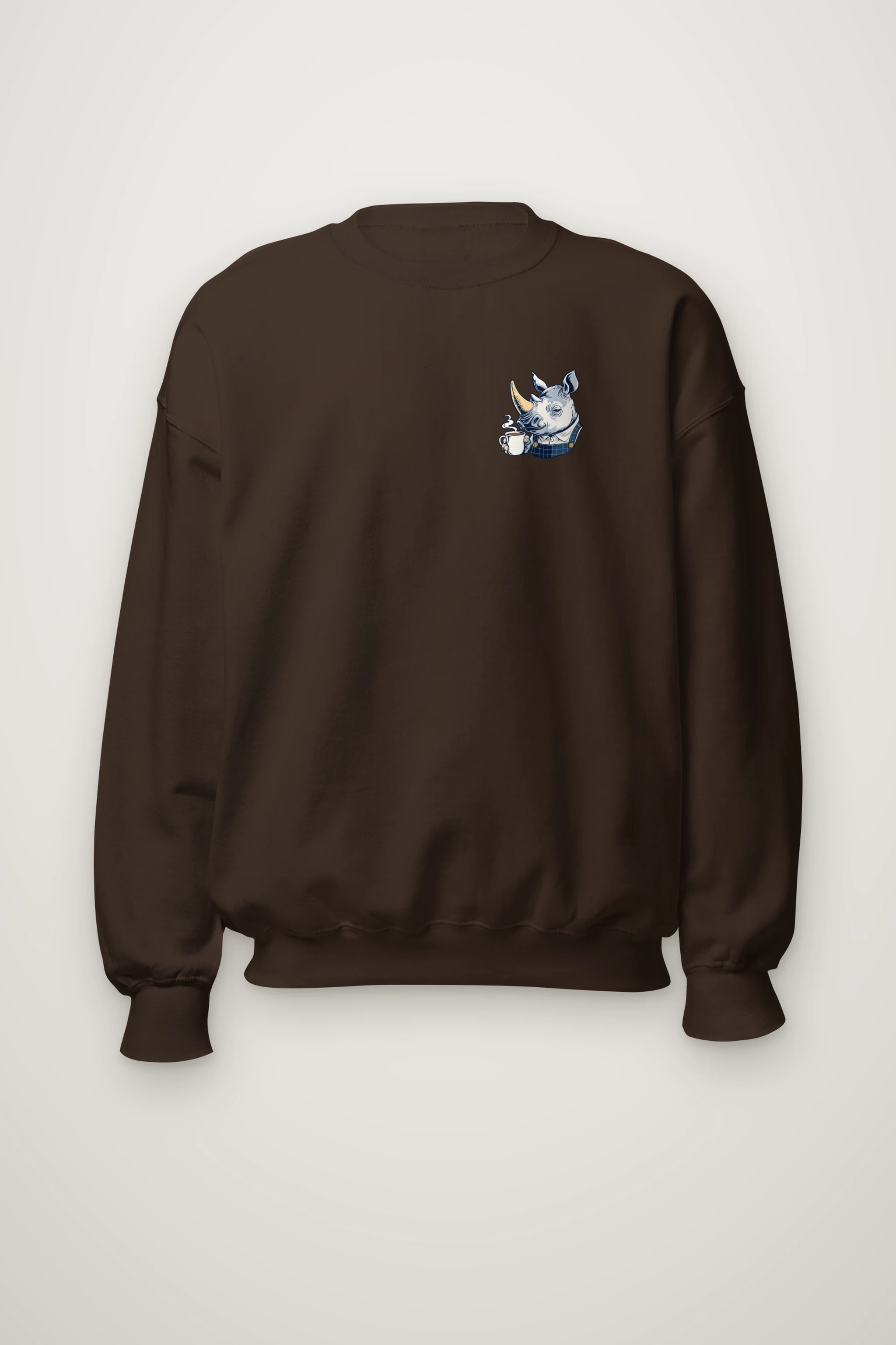 "Rhino Coffee Break" Heavy Blend Unisex Crewneck Sweatshirt