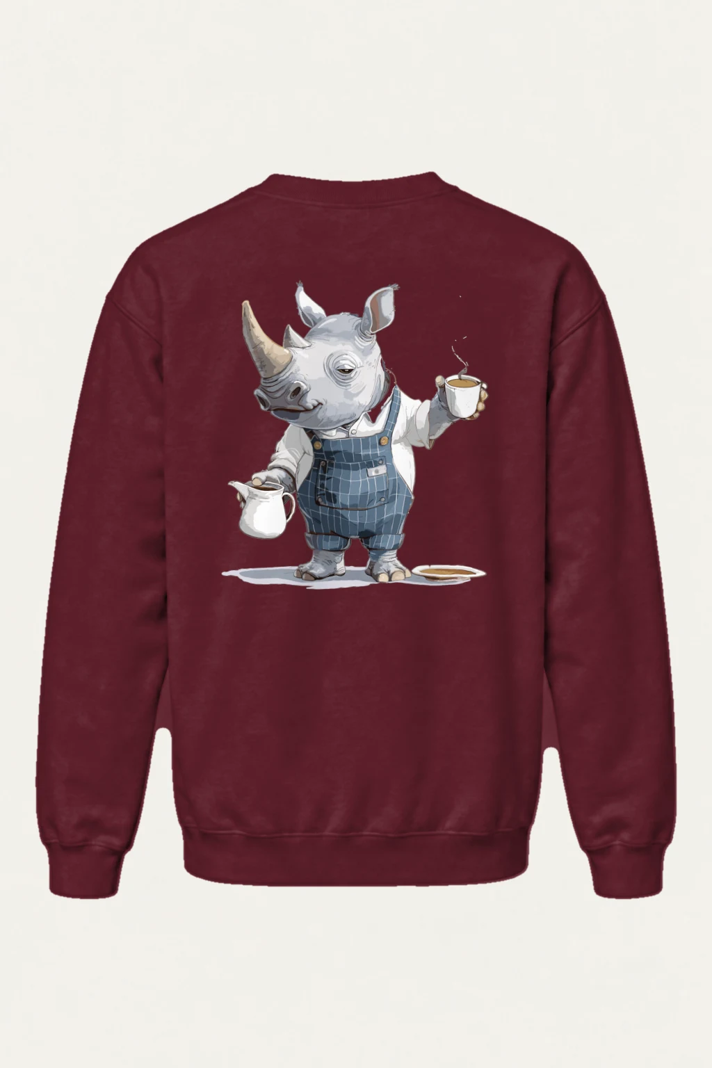 "Rhino Coffee Break" Heavy Blend Unisex Crewneck Sweatshirt | Gildan 18000