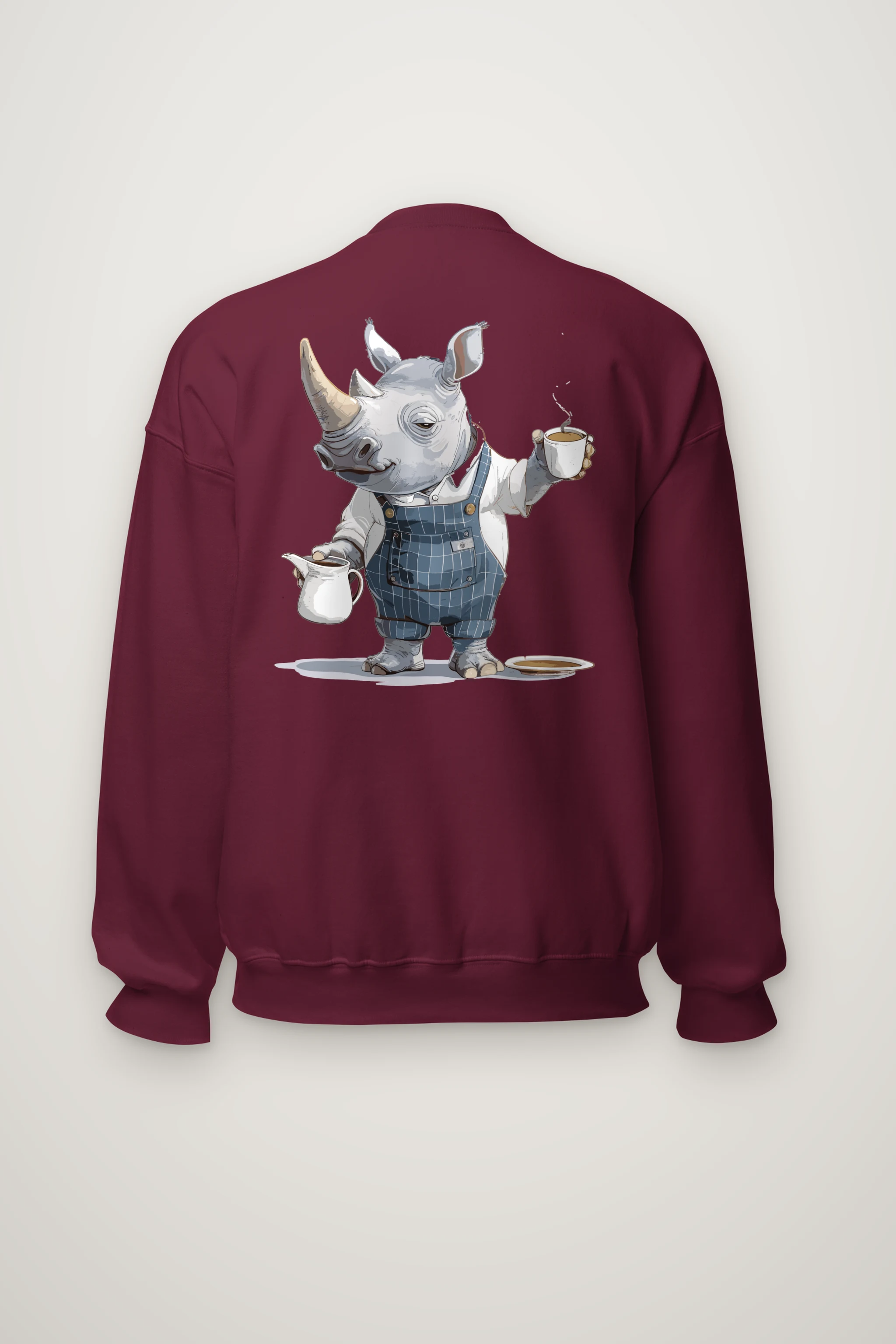 "Rhino Coffee Break" Heavy Blend Unisex Crewneck Sweatshirt