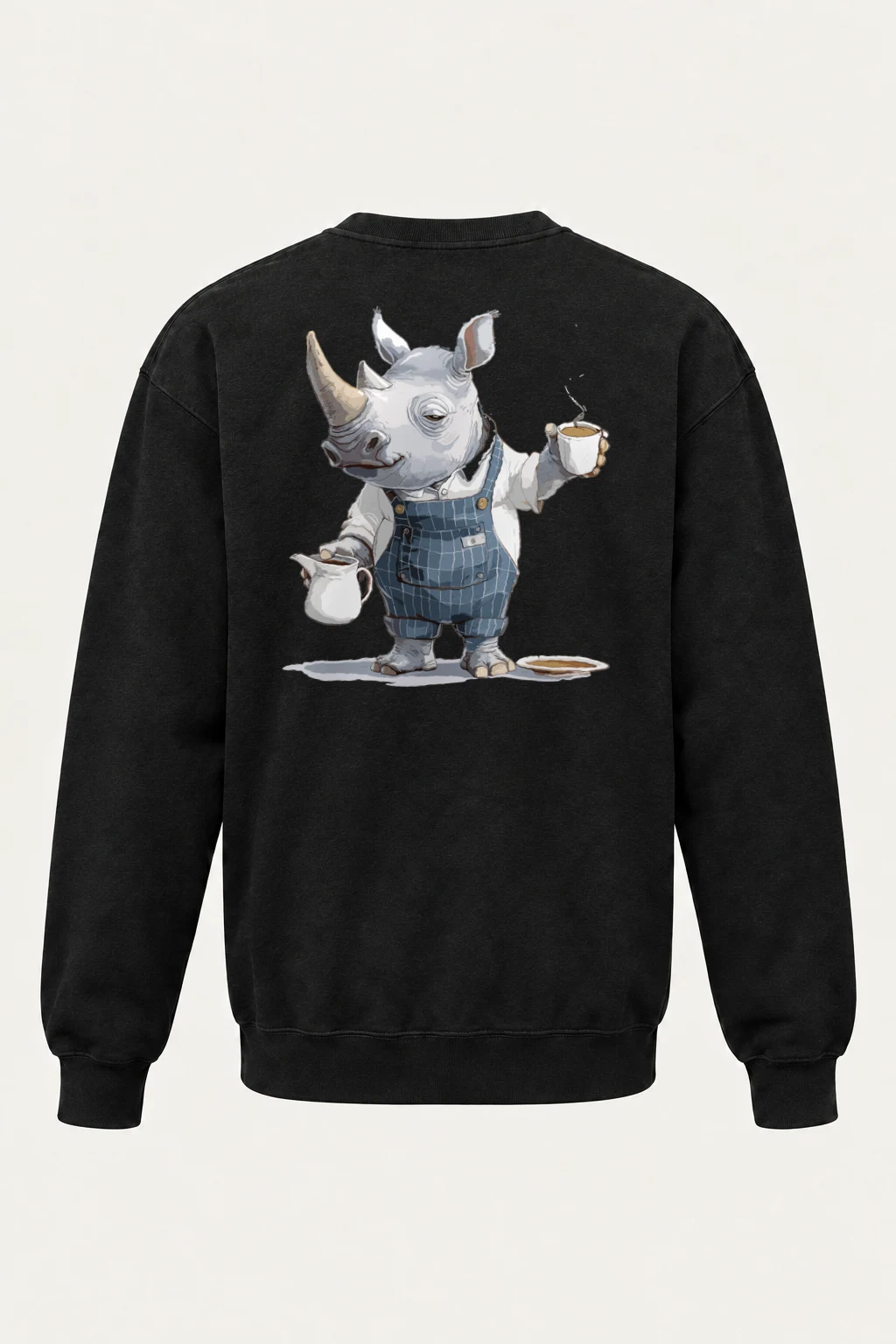 "Rhino Coffee Break" Heavy Blend Unisex Crewneck Sweatshirt | Gildan 18000