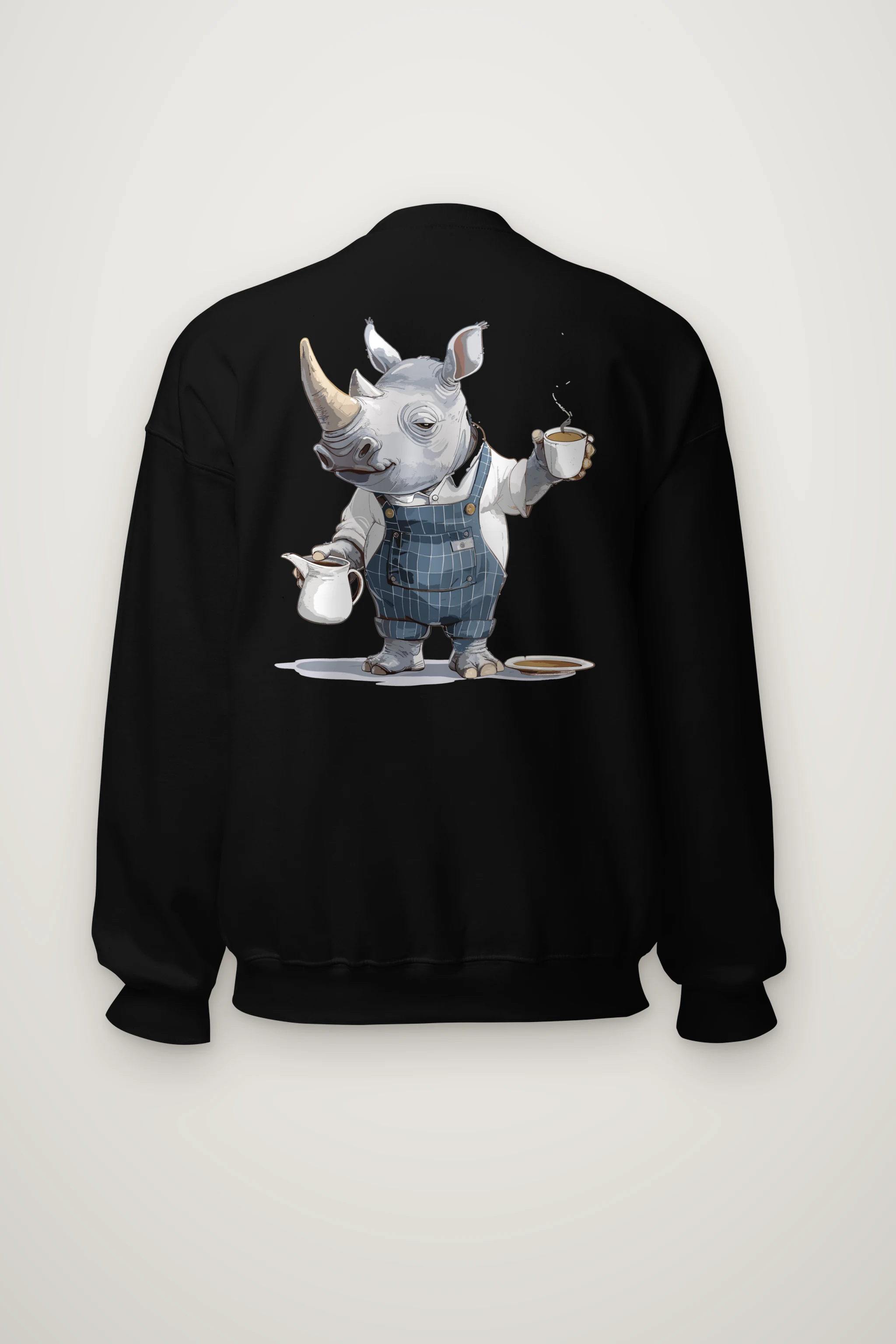 "Rhino Coffee Break" Heavy Blend Unisex Crewneck Sweatshirt