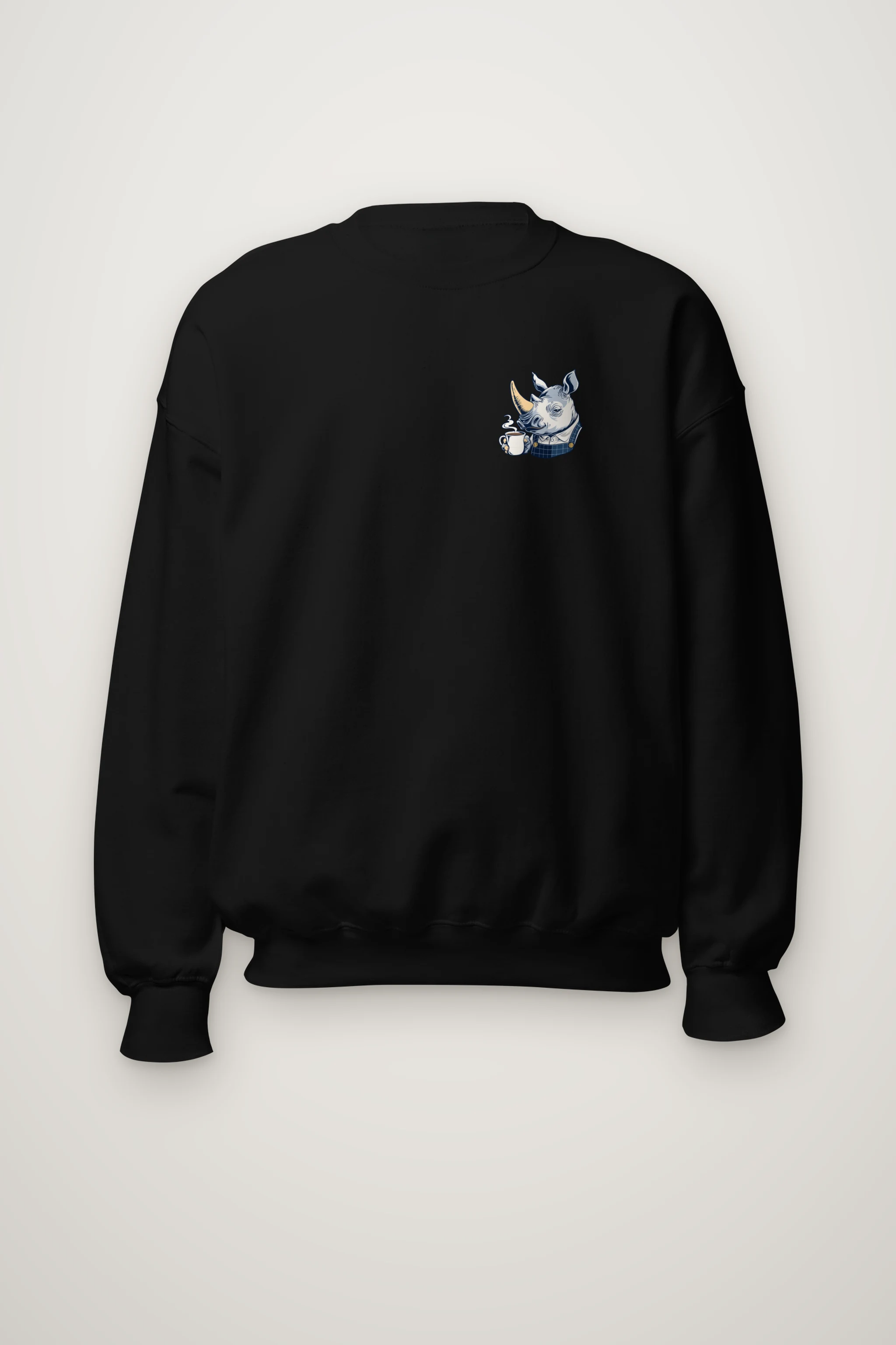 "Rhino Coffee Break" Heavy Blend Unisex Crewneck Sweatshirt