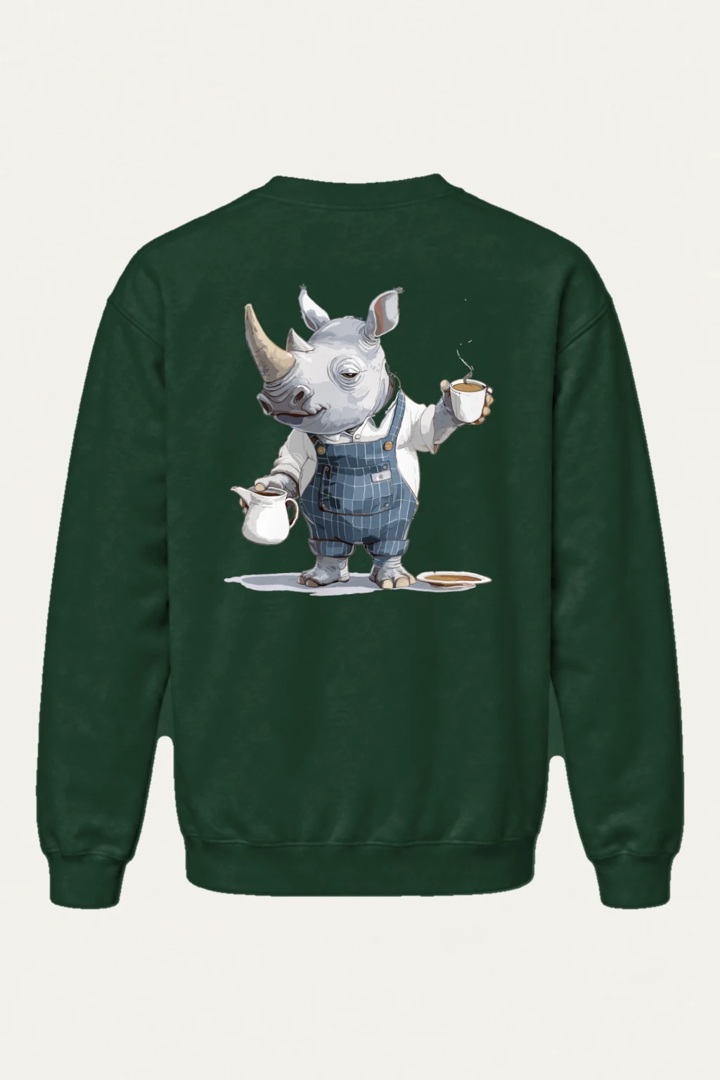 "Rhino Coffee Break" Heavy Blend Unisex Crewneck Sweatshirt | Gildan 18000