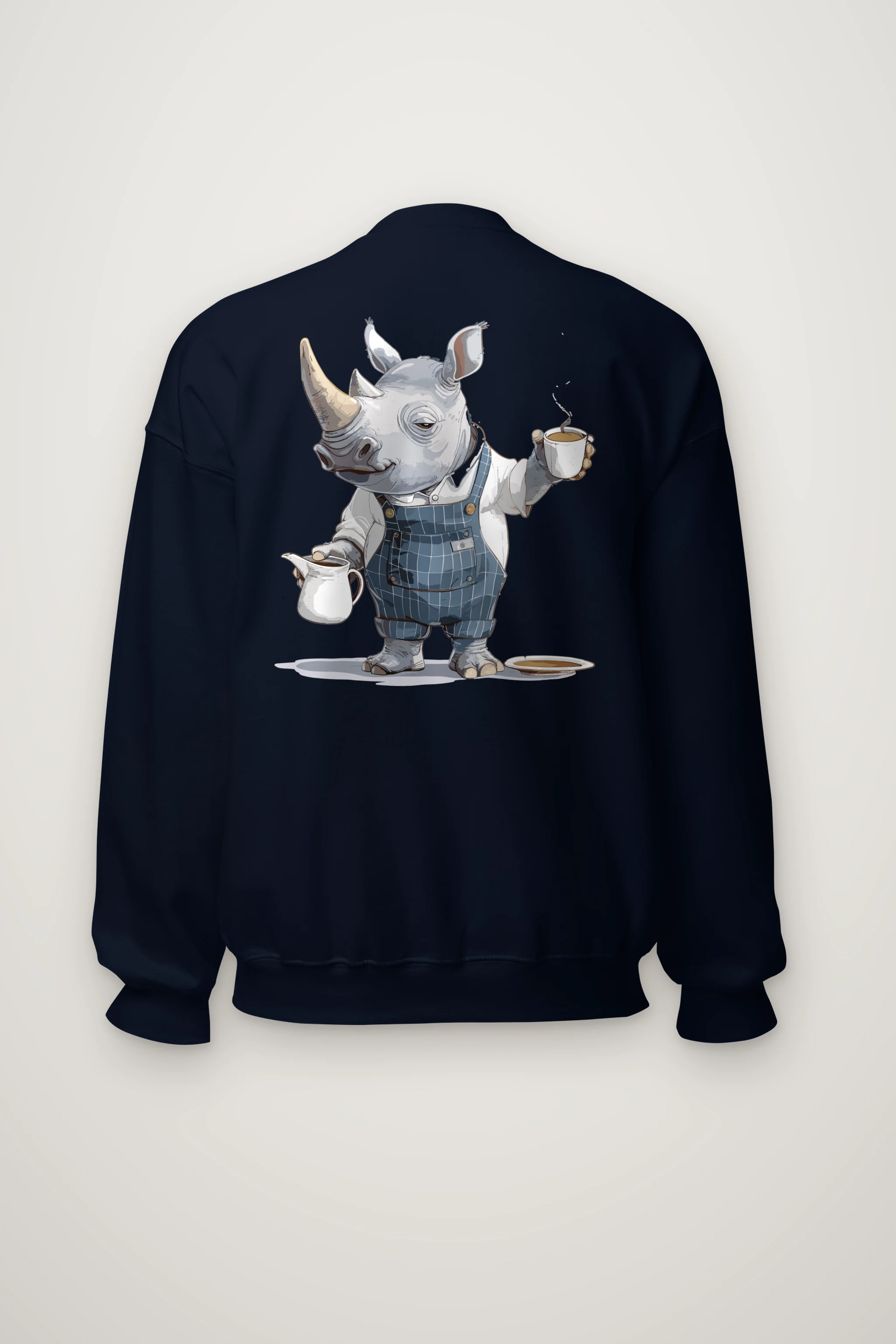 "Rhino Coffee Break" Heavy Blend Unisex Crewneck Sweatshirt