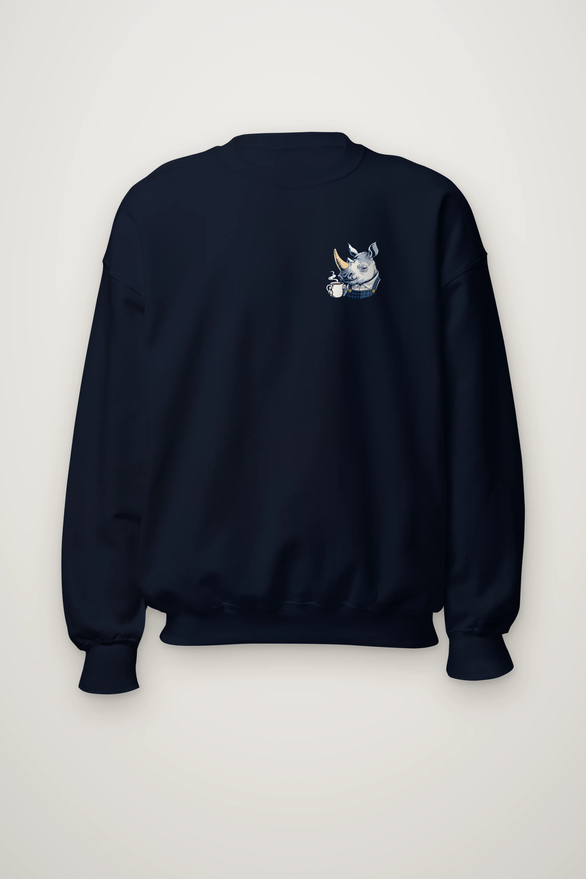 "Rhino Coffee Break" Heavy Blend Unisex Crewneck Sweatshirt