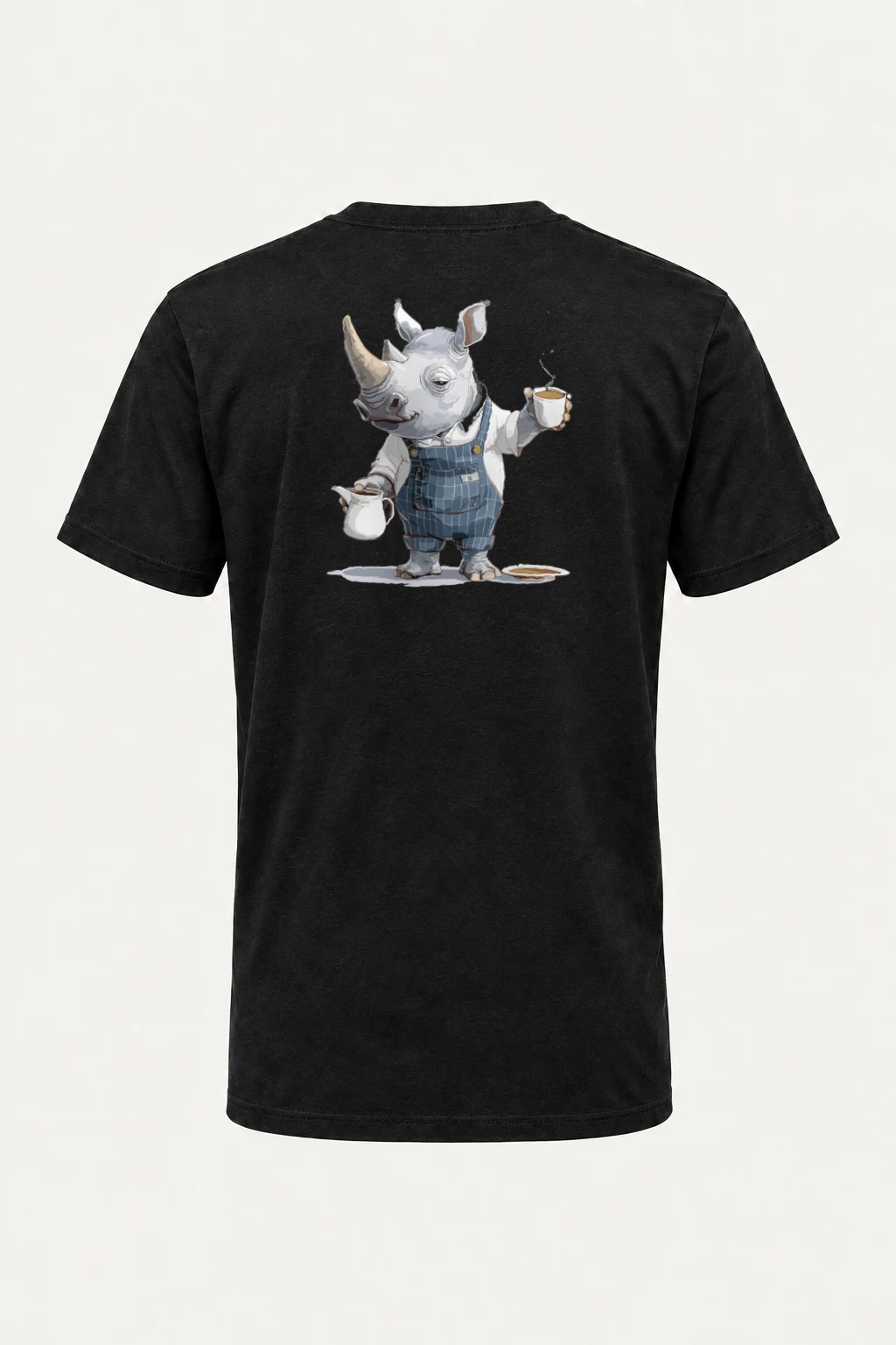 "Rhino Coffee Break" Heavyweight Unisex Crewneck T-shirt | Gildan 5000