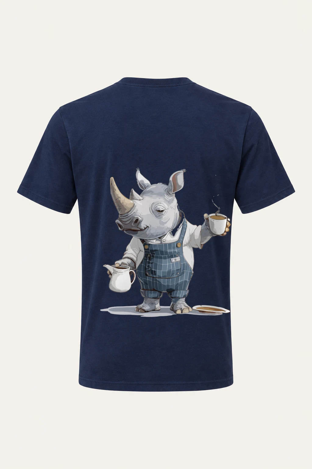 "Rhino Coffee Break" Heavyweight Unisex Crewneck T-shirt | Gildan 5000