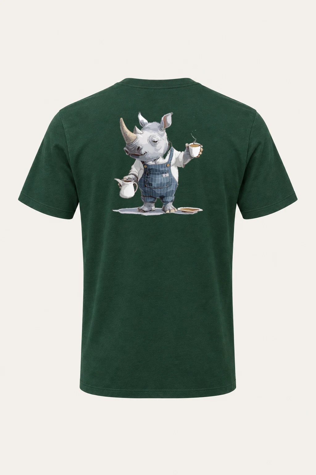 "Rhino Coffee Break" Heavyweight Unisex Crewneck T-shirt | Gildan 5000