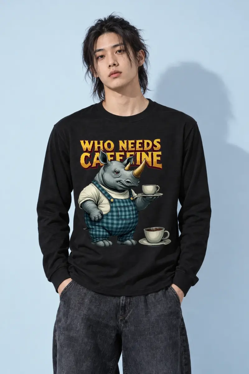 "Rhino Coffee Service" Unisex Longsleeve T-shirt