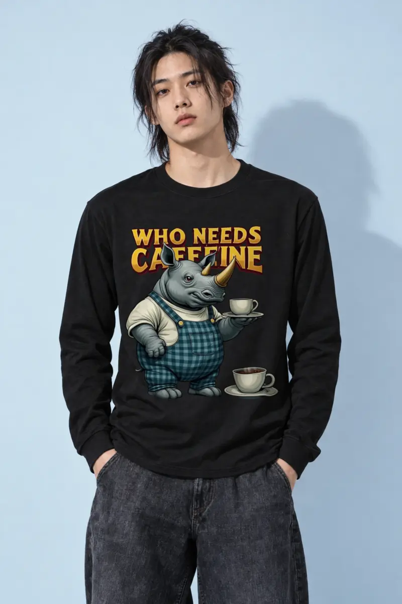 "Rhino Coffee Service" Unisex Longsleeve T-shirt