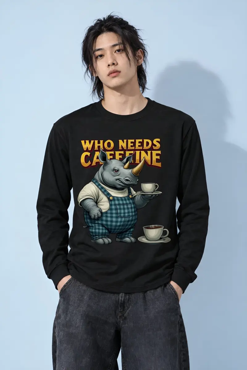 "Rhino Coffee Service" Unisex Longsleeve T-shirt